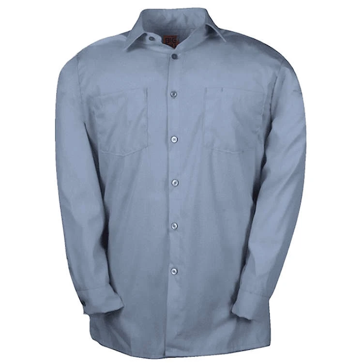 Big Bill Lightweight Poplin Long-Sleeve Industrial Work Shirt 1 Big Bill Lightweight Poplin Long-Sleeve Industrial Work Shirt