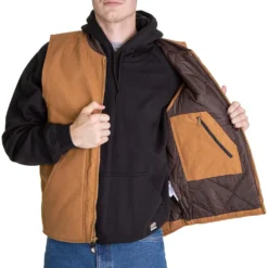 Berne Duck Workman's Vest Quilt Lined -Ogio || Carhartt || Portwest Shop BEV812@3