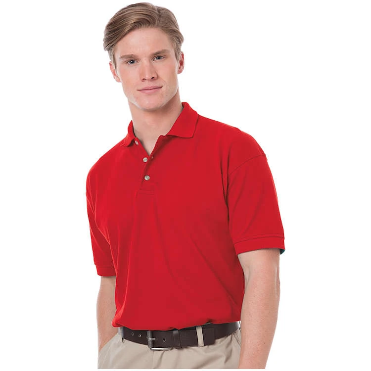 Blue Generation Men's Cotton Pique Short Sleeve Polo 1 Blue Generation Men's Cotton Pique Short Sleeve Polo