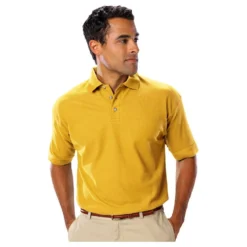 Blue Generation Men's Teflon Pique Polo Without Pocket