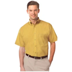 Blue Generation Men's Short Sleeve Value Poplin Shirt