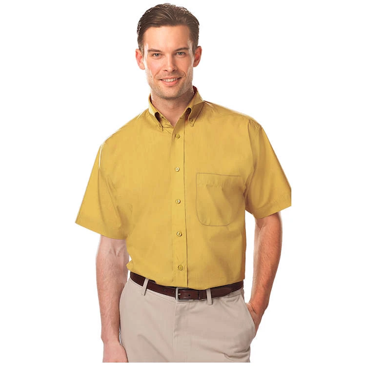 Blue Generation Men's Short Sleeve Value Poplin Shirt 1 Blue Generation Men's Short Sleeve Value Poplin Shirt