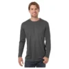 Blue Generation Adult Value Wicking Crew Neck Performance Long Sleeve T-Shirt