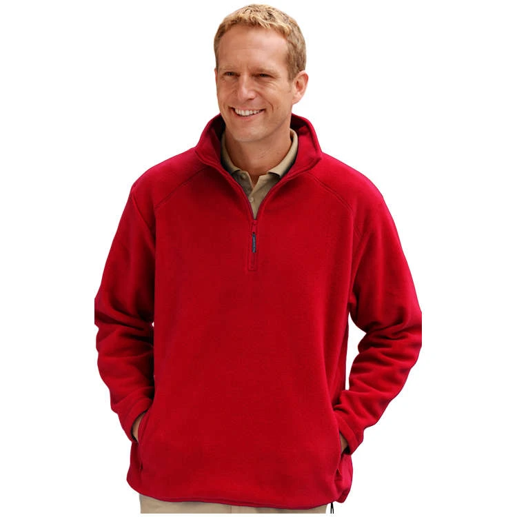 Blue Generation Men's Micro Fleece Zip Pullover 1 Blue Generation Men's Micro Fleece Zip Pullover