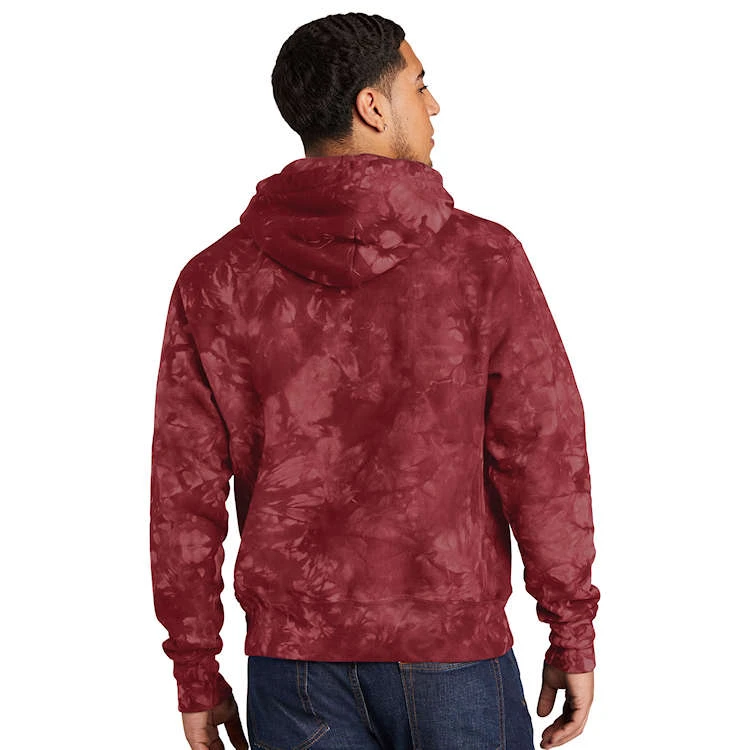 Champion ® Reverse Weave ® Scrunch-Dye Tie-Dye Hooded Sweatshirt 2 Champion ® Reverse Weave ® Scrunch-Dye Tie-Dye Hooded Sweatshirt - Image 2