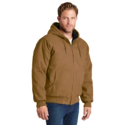 CornerStone® Washed Duck Cloth Insulated Hooded Work Jacket -Ogio || Carhartt || Portwest Shop CSCSJ41@3