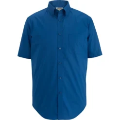 Edwards Men's Short Sleeve Stretch Poplin Shirt