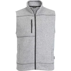 Edwards Men's Sweater Knit Fleece Vest With Pockets