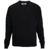 Edwards Unisex V-Neck Acrylic Interlock Long Sleeve Sweater