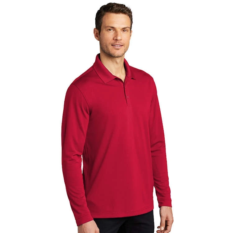 Port Authority® Long Sleeve Dry Zone® UV Micro-Mesh Polo 2 Port Authority® Long Sleeve Dry Zone® UV Micro-Mesh Polo - Image 2