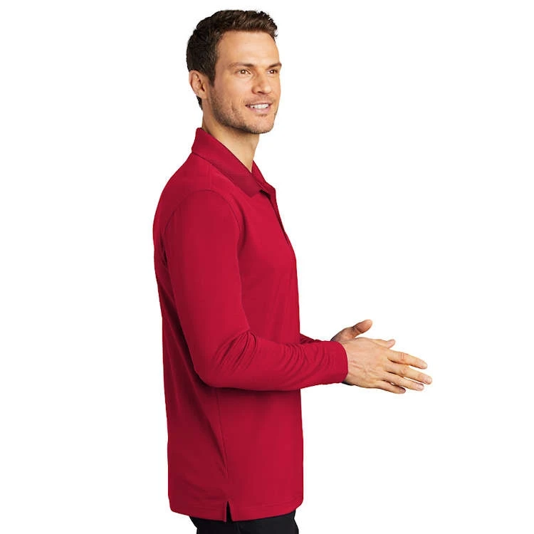 Port Authority® Long Sleeve Dry Zone® UV Micro-Mesh Polo 3 Port Authority® Long Sleeve Dry Zone® UV Micro-Mesh Polo - Image 3