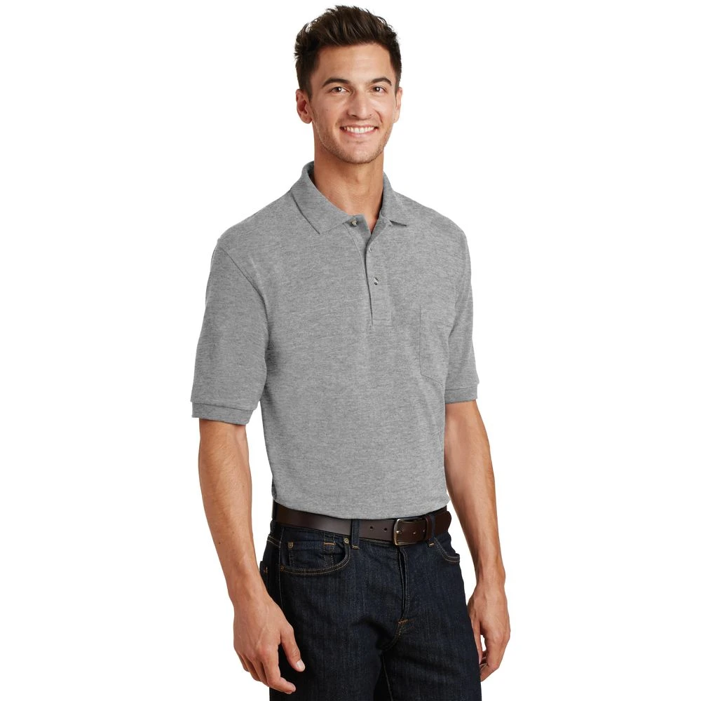 Port Authority® Heavyweight Cotton Pique Polo With Pocket 2 Port Authority® Heavyweight Cotton Pique Polo With Pocket - Image 2