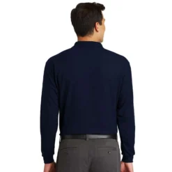 Port Authority® Silk Touch™ Long Sleeve Polo With Pocket -Ogio || Carhartt || Portwest Shop PAK500LSP@3