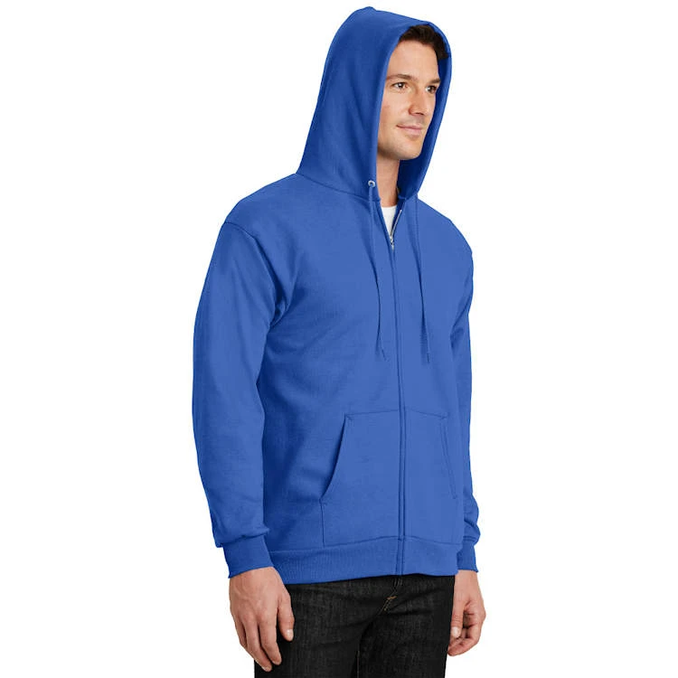 Port & Company® Essential Fleece Full-Zip Hooded Sweatshirt Sweatshirt 3 Port & Company® Essential Fleece Full-Zip Hooded Sweatshirt Sweatshirt - Image 3