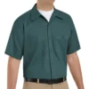 Red Kap Men's Wrinkle Resistant Cotton Short Sleeve Work Shirt