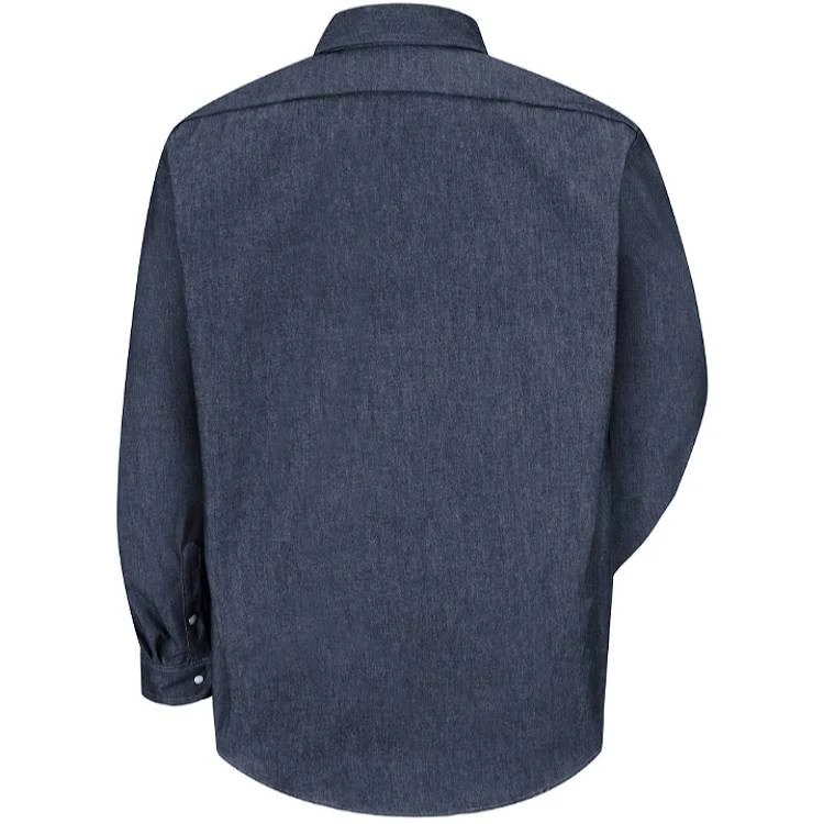 Red Kap Men's Deluxe Denim Long Sleeve Work Shirt 2 Red Kap Men's Deluxe Denim Long Sleeve Work Shirt - Image 2