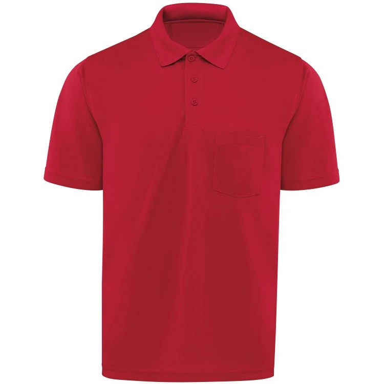 Red Kap Men's Short Sleeve Performance Knit Pocket Polo 1 Red Kap Men's Short Sleeve Performance Knit Pocket Polo