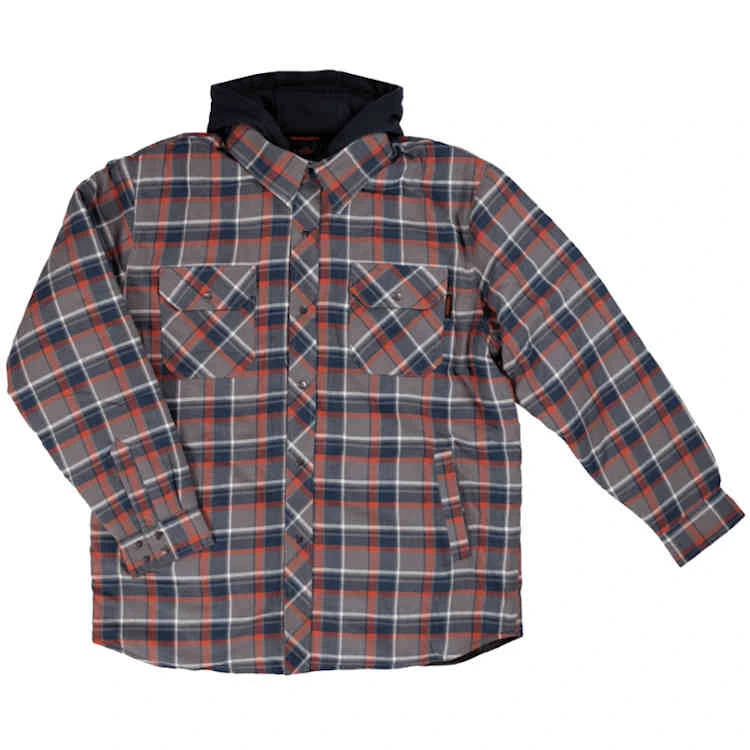 Tough Duck Fooler Front Quilt Lined Flannel Hooded Shirt 1 Tough Duck Fooler Front Quilt Lined Flannel Hooded Shirt